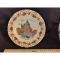 Vintage Plate Venezia -Chiesa Della Salute Souvenir Italy size 19.5 cm