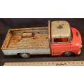 Vintage Tin Litho Truck Friction Toy Yonezawa Made in Japan