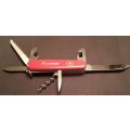 Victorinox Swiss Army Knife Camper-Good  condition as per Pictures Older model with Grooved Cork Scr