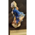 Porcelain Vintage Victorian Man Made in Italy  Hight12 cm width 9 cm