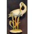 Collectable  Porcelain Kaiser of West Germany Heron Bird Hight 17 by width 11