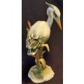 Collectable  Porcelain Kaiser of West Germany Heron Bird Hight 17 by width 11