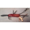 Wenger Evolution S14 Swiss Army knife with Blade Lock in Red scales