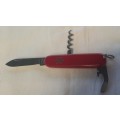 Victorinox Swiss Army Knife - Waiter as new Red scales