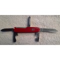 Victorinox Small Tinker 84 mm Swiss Army Knife Red   Scales