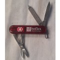Victorinox Swiss Army Knife - Classic sd Red Translucent Scales with red led light with beflex logo