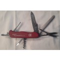 Victorinox Swiss Army knife 111mm Outrider model Red scales pro Concepta Logo on scale
