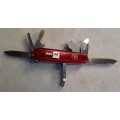 Victorinox Swiss Army Knife -  Spartan Lite  Red Translucent  Scales with  liebi LNC  Logo on scale
