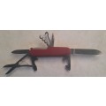 Swiss Army knife (Climber)  Victorinox - With Logo on main blade Good condition Nylon Scales