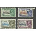 TURKS & CAICOS ISLANDS - KING GEORGE V - SILVER JUBILEE, 1935 - MH SET WITH VARIETY!