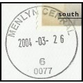 VIRTUAL TRIAL STAMP, 2004 - A FINE EXAMPLE WITH ERROR "MENLYN CENRAL" CANCEL!