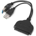 DW Dual USB 3.0 & USB 2.0 SATA Adapter Cable - Black