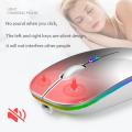 DW Rechargeable RGB LED Wireless Optical Mouse - White