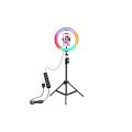 DW 14-Inch Rgb Led Ring Light With Stand - For Tiktok, YouTube video, live streaming - MJ33