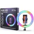 DW 14-Inch Rgb Led Ring Light With Stand - For Tiktok, YouTube video, live streaming - MJ33