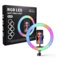 DW 10-Inch Rgb Led Ring Light With Stand - For Tiktok, YouTube video, live streaming - MJ26