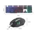 DW Usb Gaming backlight Keyboard with Mouse Combo - Wired K-518