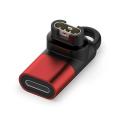 DW Charger Adapter For Garmin Fenix 7/7S/7X/6/6S/6X - USB Type-C Female To Garmin Fenix 7 Male (Red)
