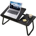 DW Portable Laptop Stand for Desk, Folding Bed Table with Cup Holder