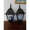 Pair of outside wall lanterns