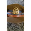 OLD  VINTAGE SOUTH AFRICAN  ARMY GYMNASIUM OFFICERS HAT