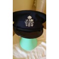 BLACK BELGIUM  FEDERAL POLICE OFFICERS HAT WITH BADGE