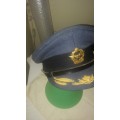 OLD SOUTH AFRICAN AIR FORCE SENIOR OFFICERS CAP WITH BADGE
