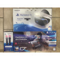 Sony Playstation VR PSVR1 - Headset, bundle with Motion Controller + Aim Controller (PS5 Adapter)