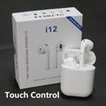 New I12 TWS Bluetooth 5.0 Wireless Earphones Touch Control Earbuds with Charging Box