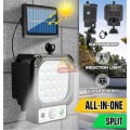 Super Bright Solar Split LED Wall Light, Build in Battery, 3 Selection Modes, No Electricity needed