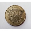 1895 - 200 REIS BRAZIL COIN