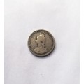 1887 GREAT BRITAIN, VICTORIA , SHILLING - SCARCE COIN