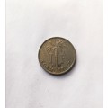 1923 1 F BELGIAN CONGO COIN