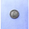 1911 -  10 CENT CEYLON COIN