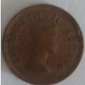 1953 Quarter PENNY COIN - SOUTH AFRICAN - ELIZABETH II