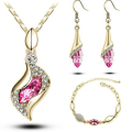 Austrian Crystal Drop Jewelry Set
