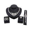 European Crystal Handcuffs Jewelry Set