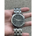 Original Tissot Men`s Couturier Chronograph Silver Steel 42mm Sapphire Watch