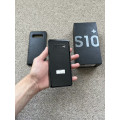 Samsung S10 plus 8gb ram 128gb with box and cover