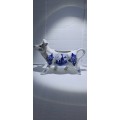 Vintage Delft Blue Creamer in Shape of a Cow
