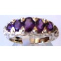 Beautiful Sterling Silver  and  Amethyst Ring
