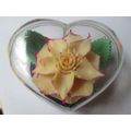 Beautiful Rose that will never die -Soap in a Heart  Plastic Box