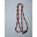 Carnelian and Pearls Necklace