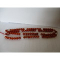 Carnelian and Crystal Necklace