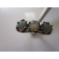 Beautiful-   925 Sterling Silver and Opals Ring