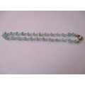 Sterling Silver and Apatite Bracelet