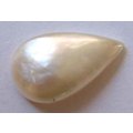 Genuine 17.60 x 11.10 mm Pear -drop Mabe` 4.40 ct