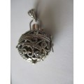 925 Sterling Silver `Rattle  Pendant