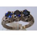 Beautiful 9ct Gold and genuine Blue Sapphire Ring