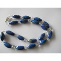 Lapis Lazuli and crystal Necklace